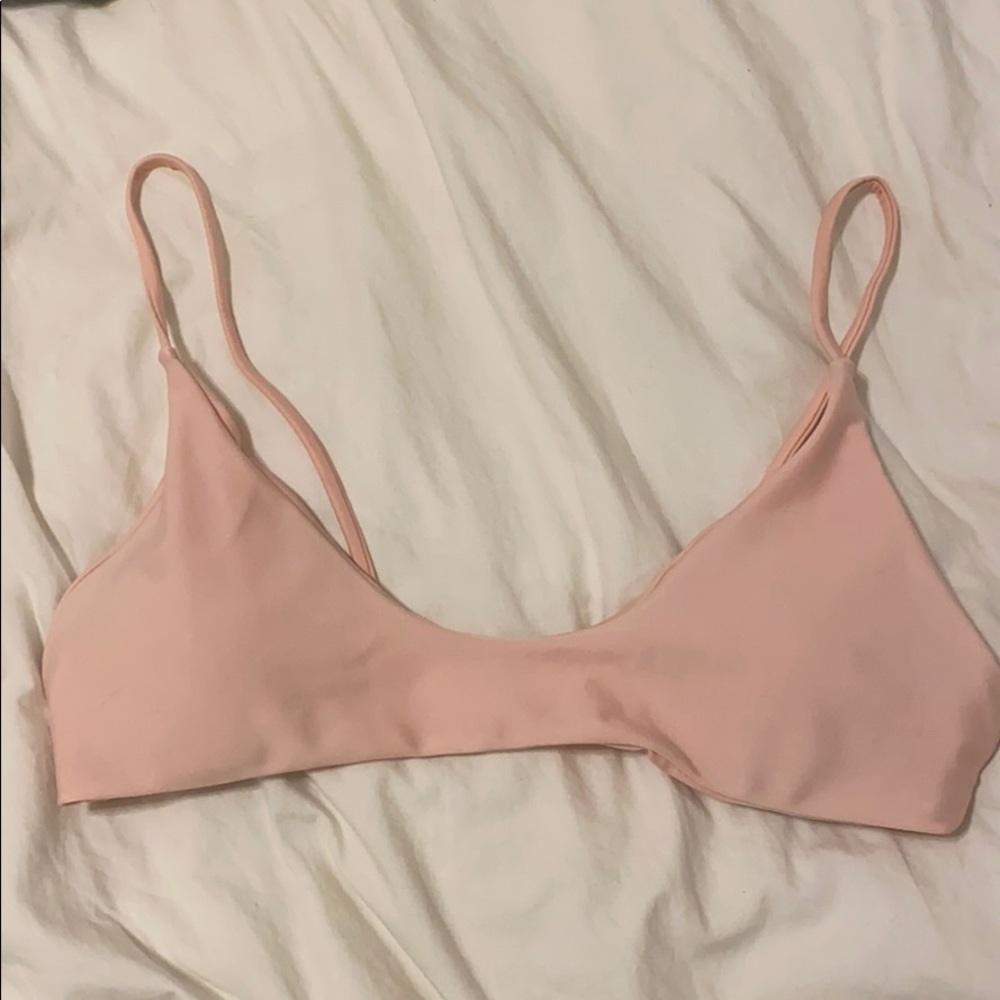baby pink bathing suit top